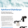 HydroFoamer & HydroSprayer datasheet cover